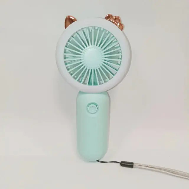 Handheld Pocket Fans USB Charging Lazy Fan Desktop Mini Fan Portable Dormitory Home Gift Student Outdoor Travel Mini Fan