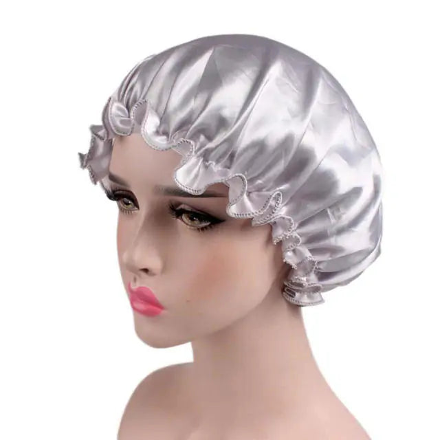 Reversible Satin Hair Caps