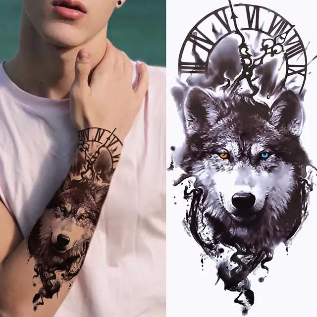 Half Arm Shaded Style Tattoos