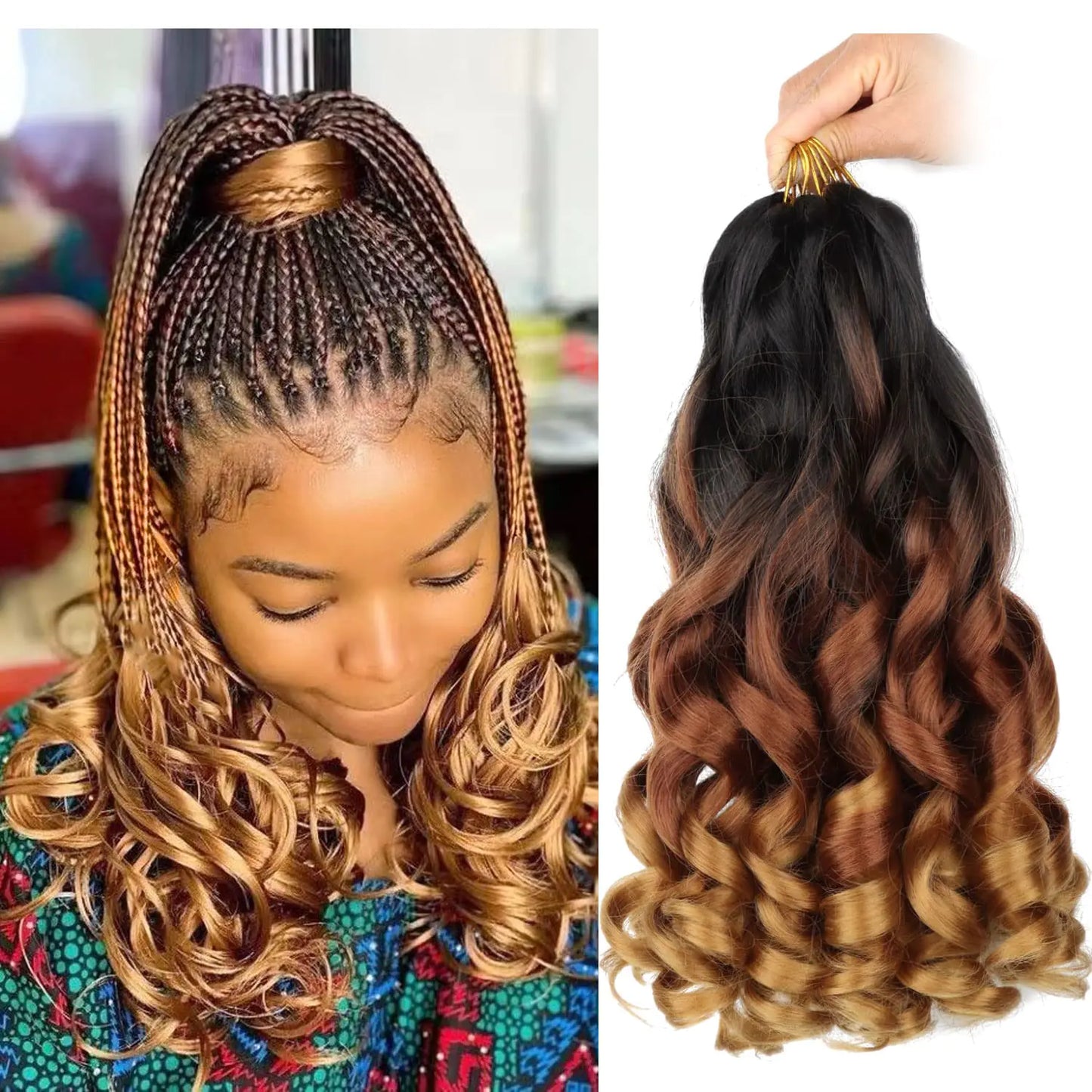 French Curl Braiding Synthetic Hair-OUT OF STOCK